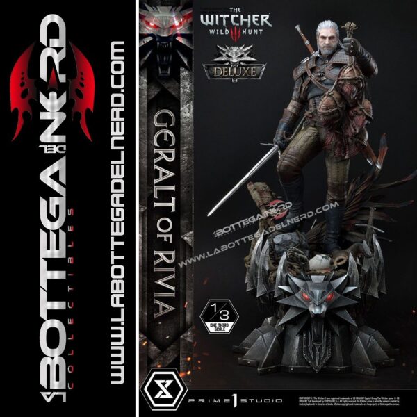 Witcher 3 Wild Hunt - Statua 1/3 Geralt of Riva Deluxe 88cm
